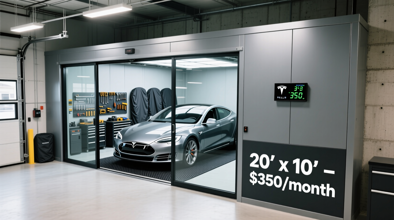 how much is a storage unit for a car