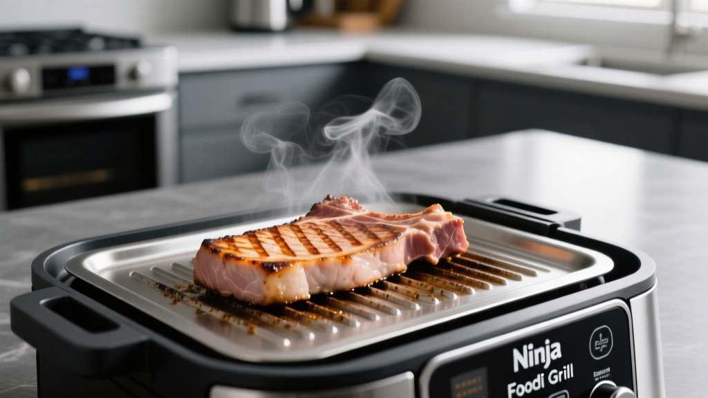 Perfect Thin Pork Chops on Ninja Foodi Grill