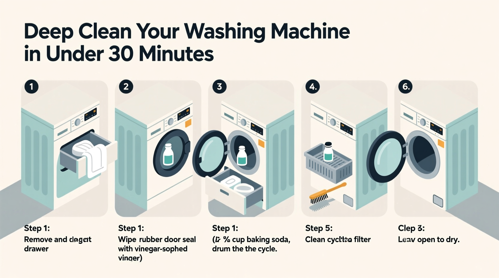 How To Deep Clean A Washing Machine In Under 30 Minutes At Home