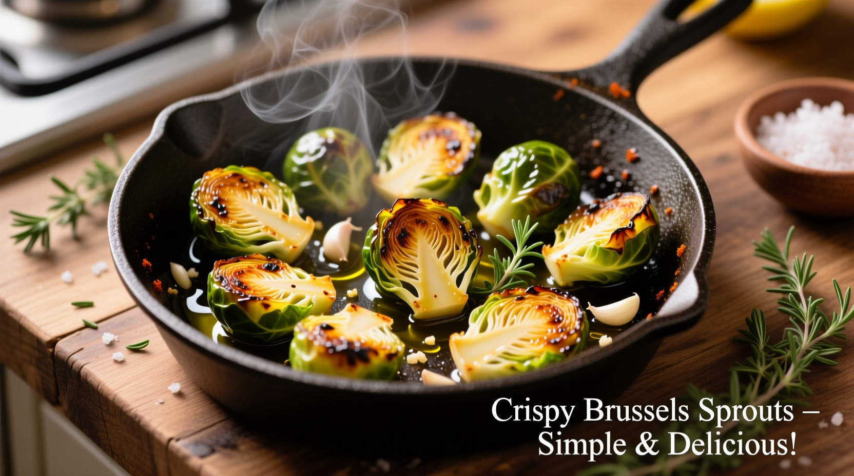 how to cook brussel sprouts in skillet