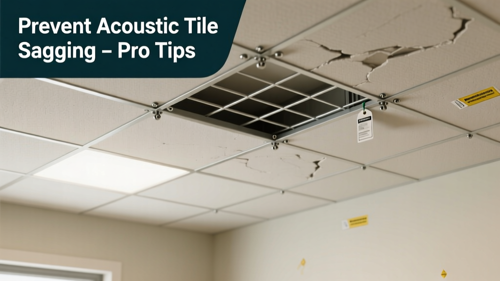 How to Prevent Acoustic Tile Sagging in Drop Ceilings