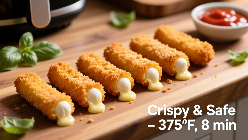 Air Fryer Mozzarella Sticks: Crispy & Safe