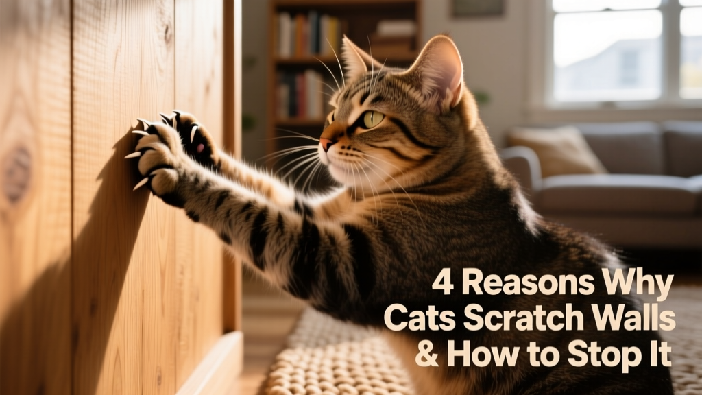 Cat Scratches Walls? 4 Reasons Why and How to Stop It