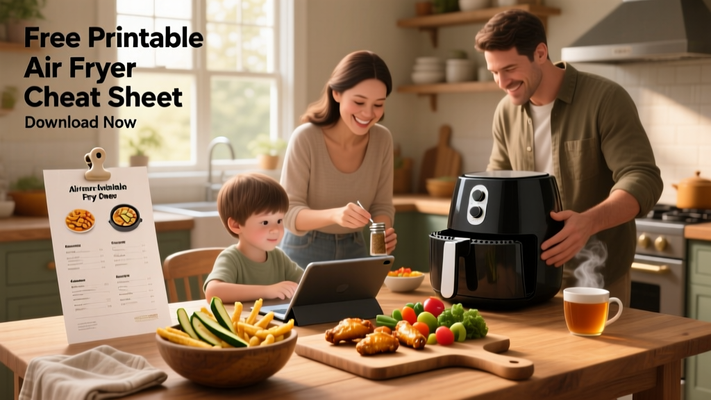 Free Printable Air Fryer Cheat Sheet (Download Now!)
