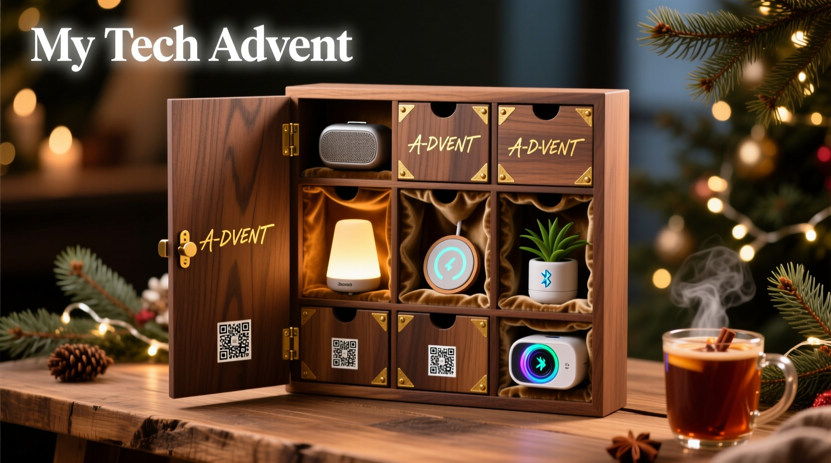 how to make a personalized advent calendar with hidden tech gifts