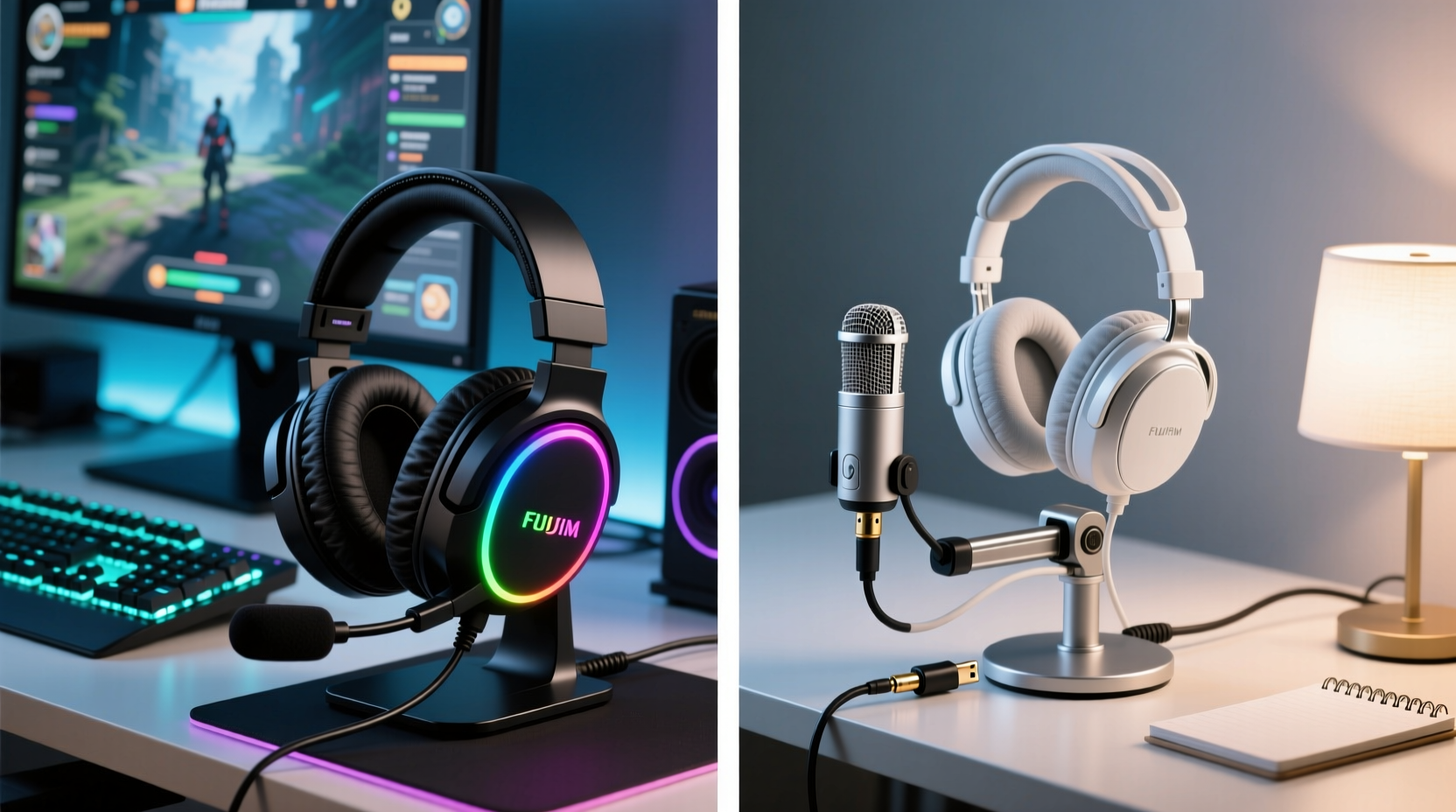 gaming headset with mic vs separate audio and mic setup