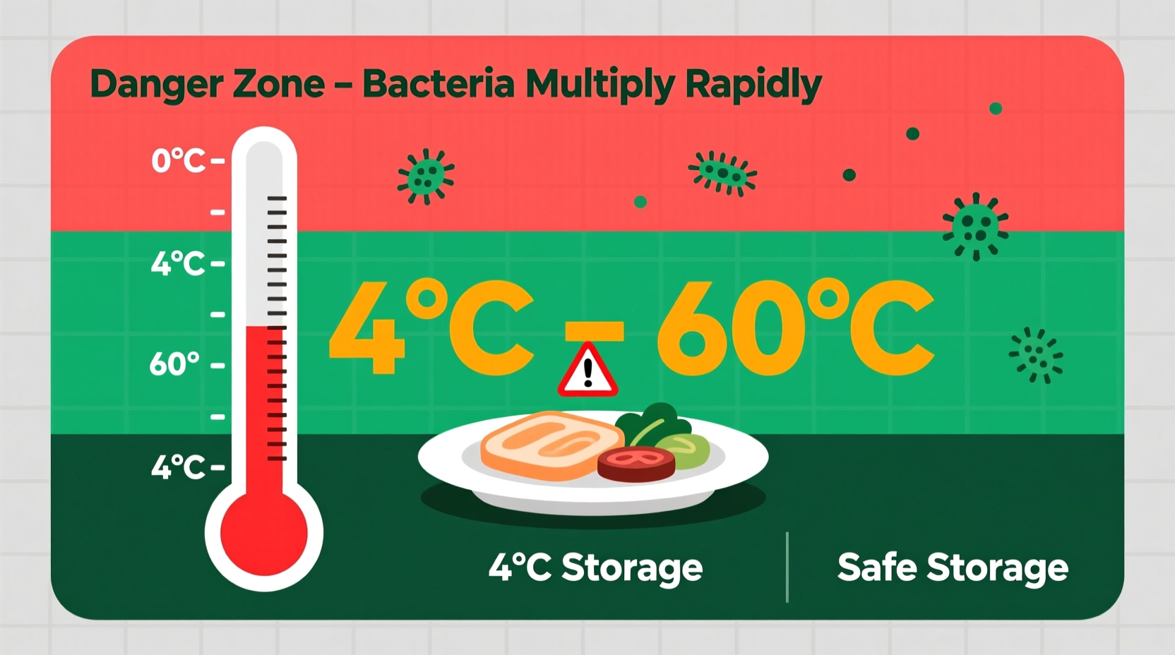 what are the food danger zone temperatures