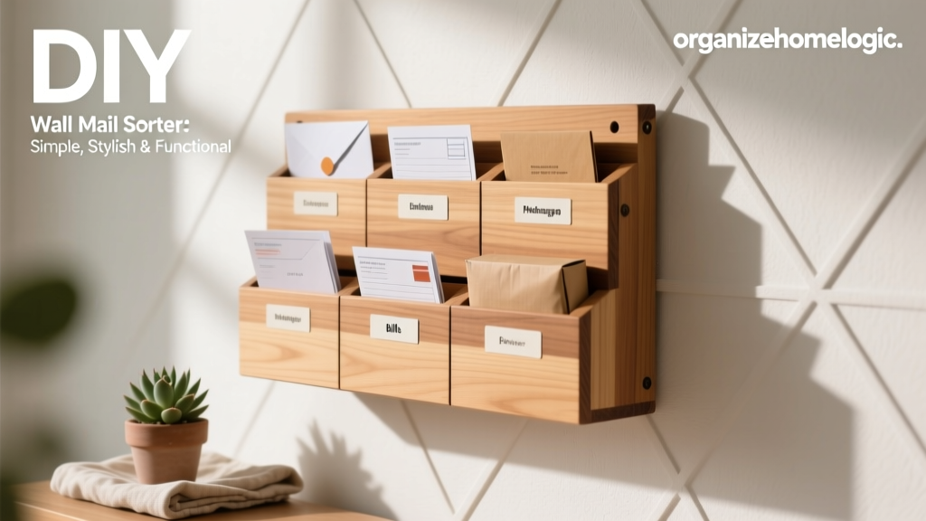 DIY Wall Mail Sorter: Simple, Stylish & Functional