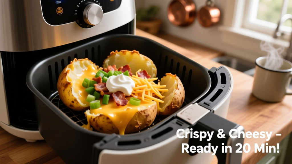 Crispy Loaded Potato Skins in Air Fryer