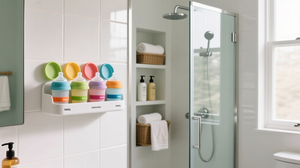 Sippy Cup Lid Organizer Using a $2 Shower Caddy Hook