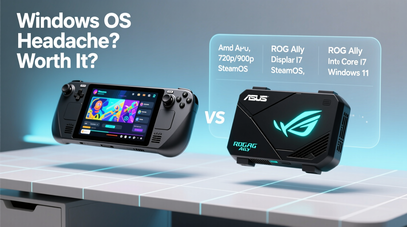steam deck vs asus rog ally is the windows os headache worth the performance boost
