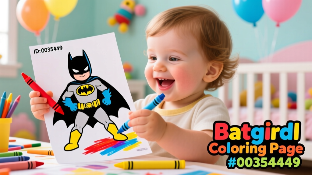 Batgirl Coloring Pages_00354449: Developmental Benefits, Age-Appropriate Use, and Evidence-Based Activity Integration for Toddlers and Preschoolers