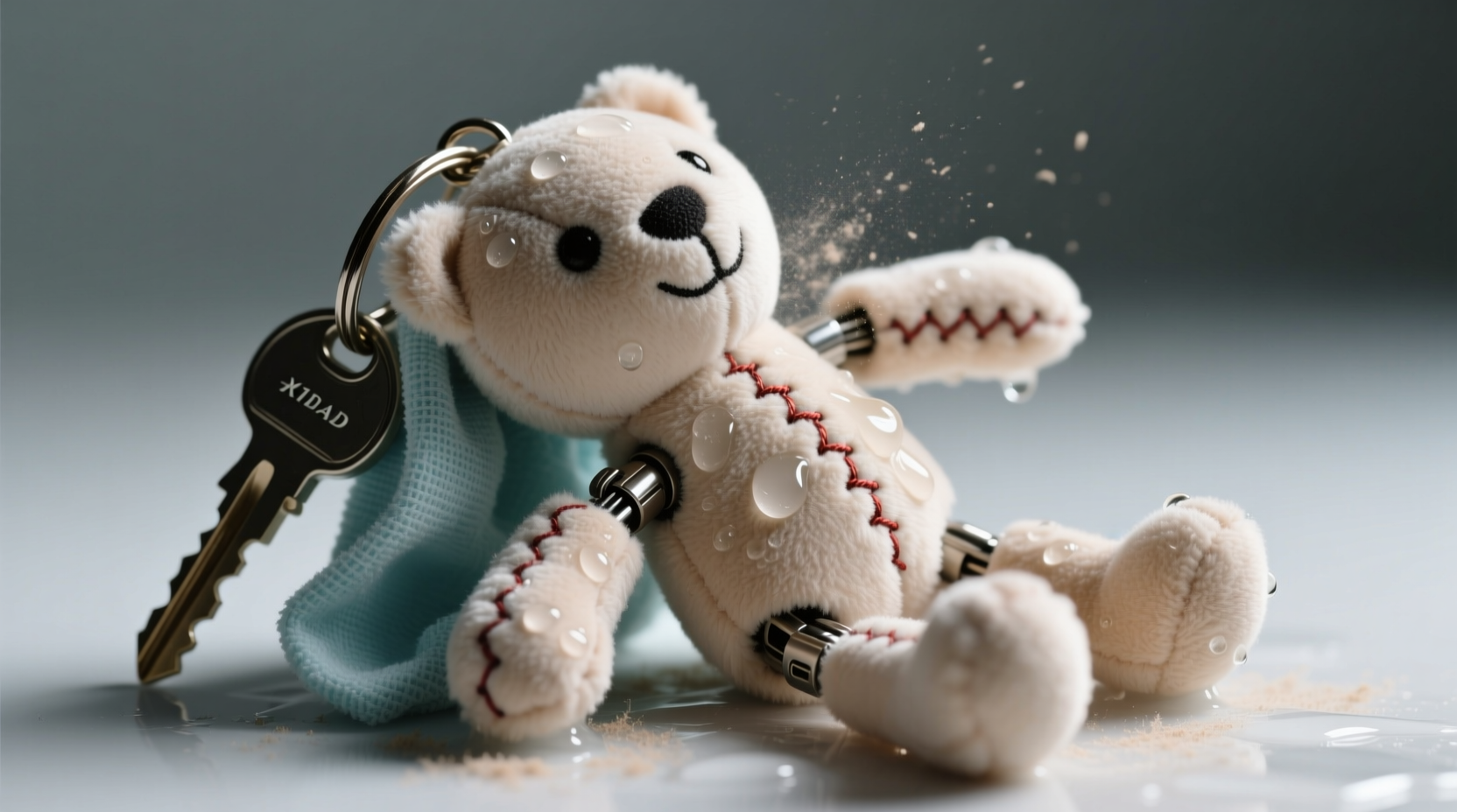 how to clean plushie keychains safely