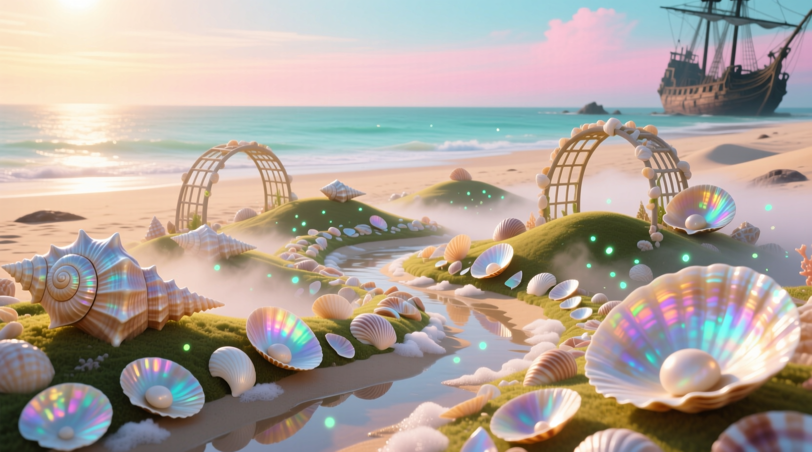 sea shell garden