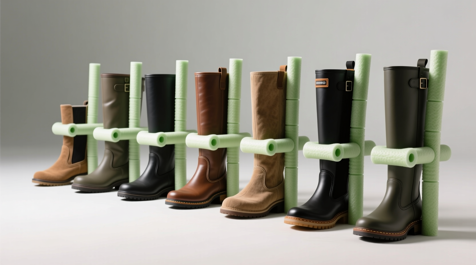 closet organization tips store boots upright safely