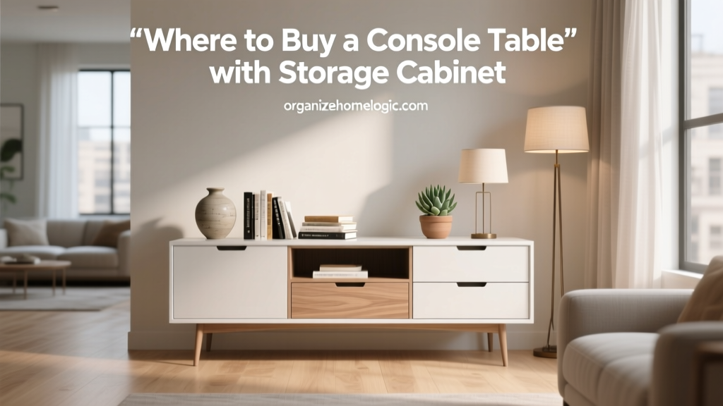 Where to Buy a Console Table with Storage Cabinet
