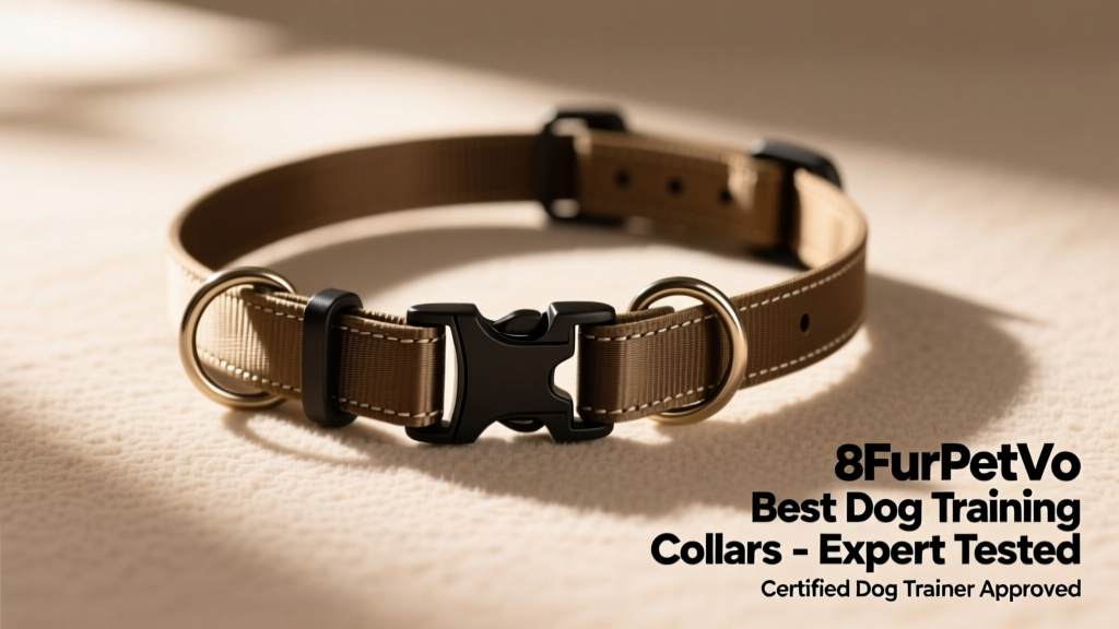 FurPetVo Martingale Collar with Quick Snap Buckle laid flat on a neutral background, showing the dual-loop design and secure buckle