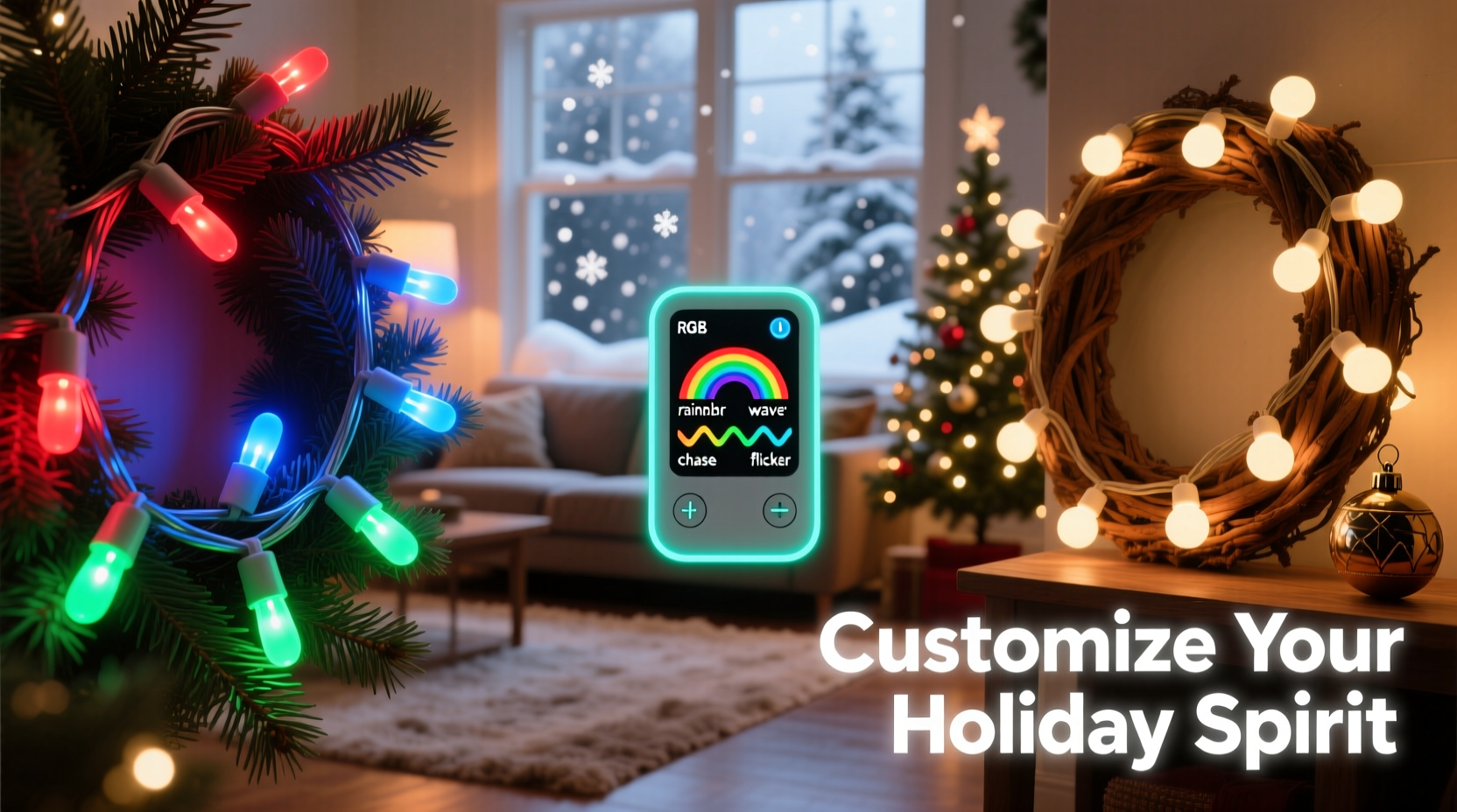 programmable rgb christmas lights vs static color sets customization showdown