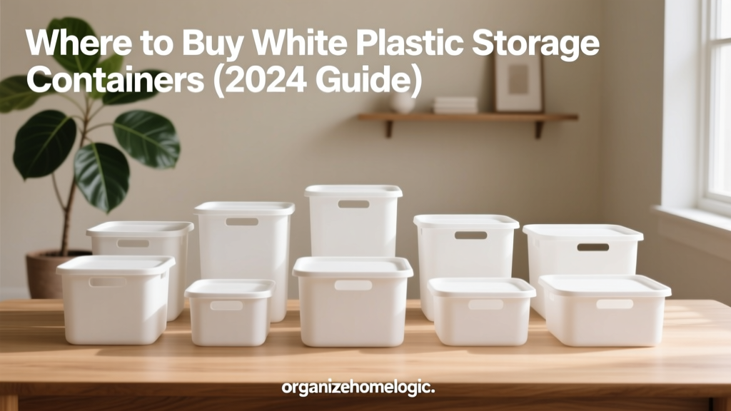 Where to Buy White Plastic Storage Containers (2024 Guide)