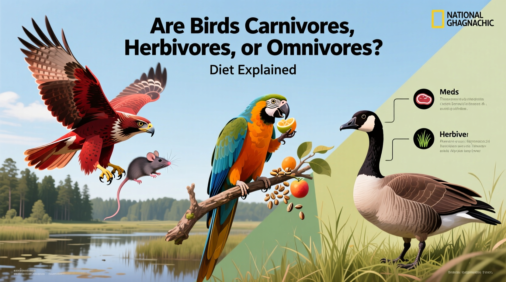 are birds carnivores herbivores or omnivores