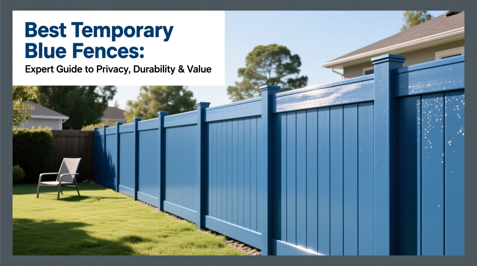 best temporary fence blue