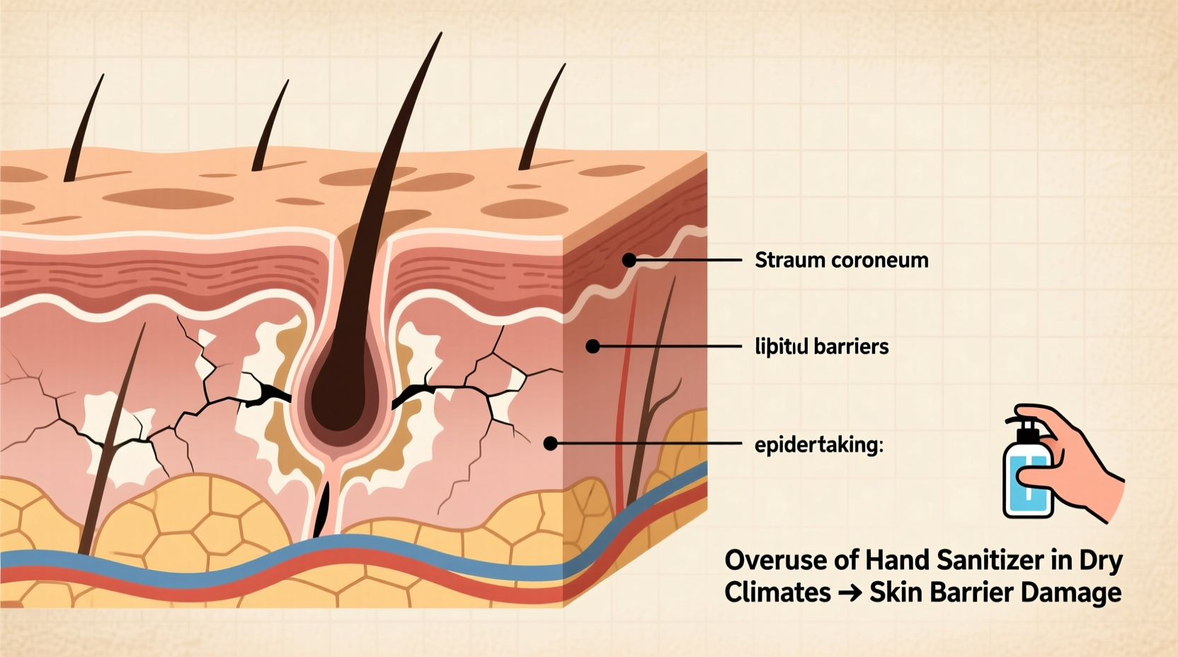 is using hand sanitizer too much bad for your skin barrier in dry climates