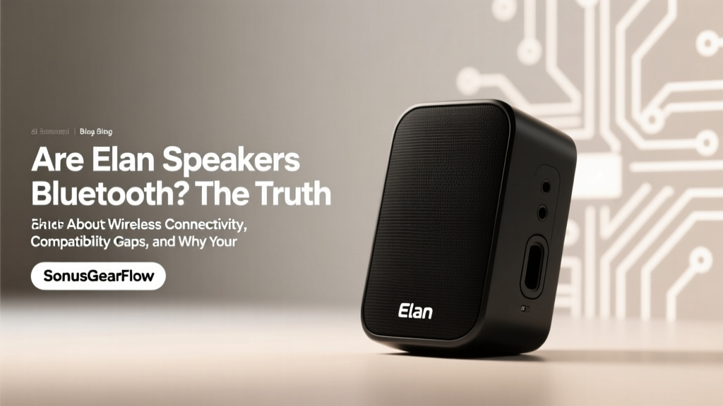 Elan Speakers Bluetooth? Compatibility Facts (2026)