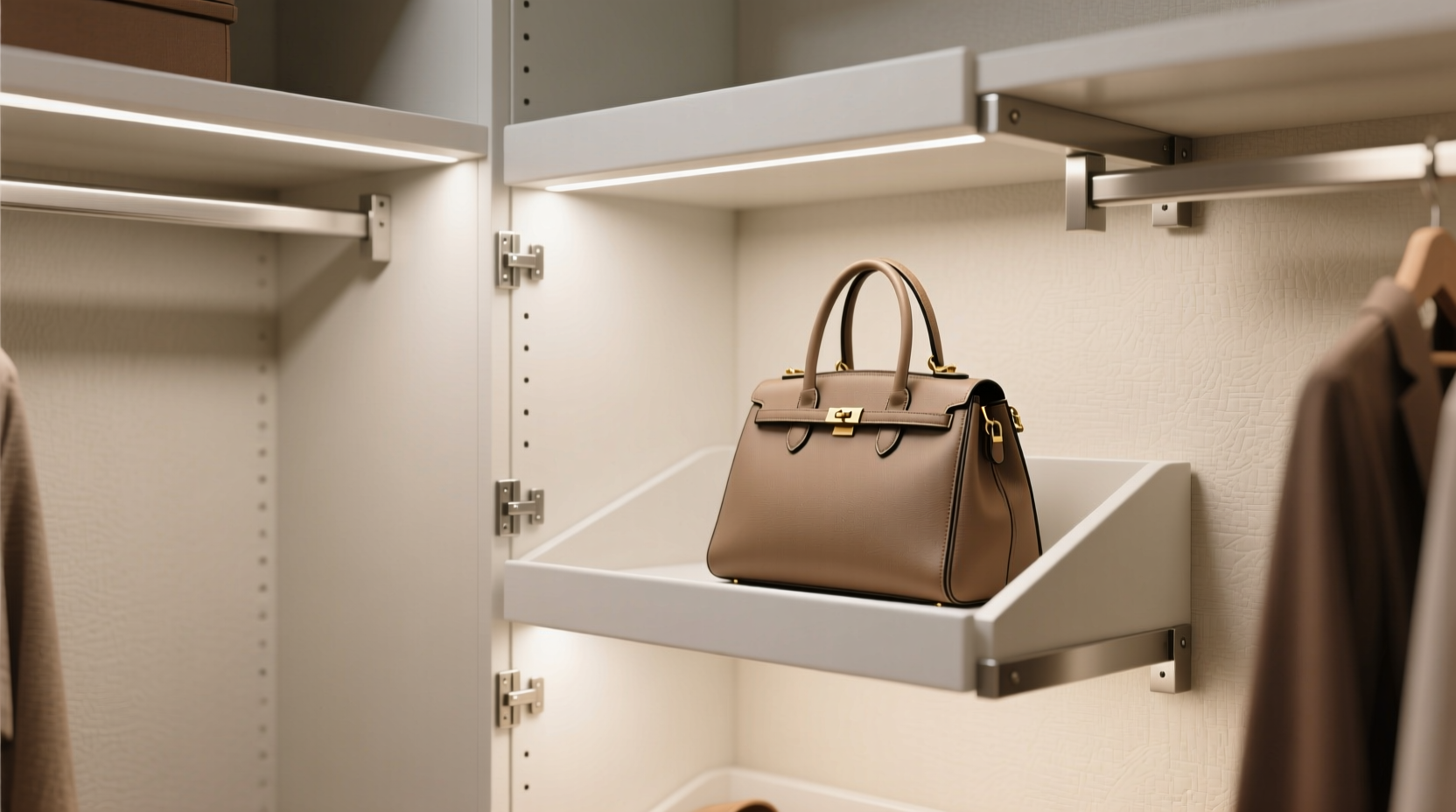 closet shelf depth calculator for bags