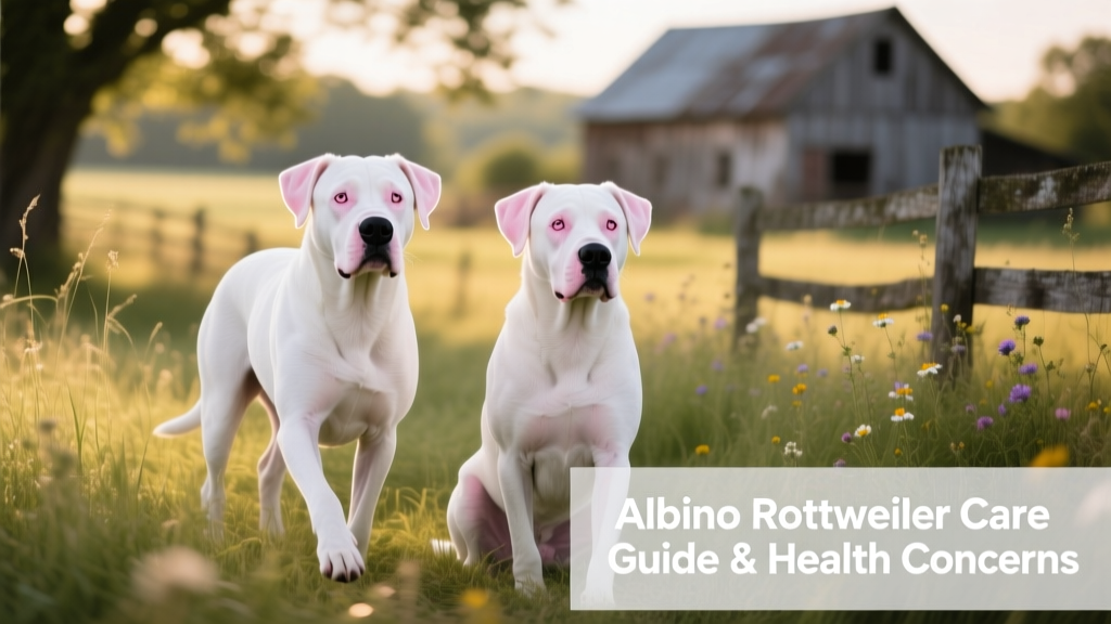 Albino (White) Rottweilers: Care Guide & Health Concerns