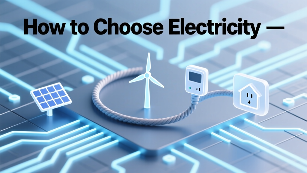 How To Choose Electricity: A Practical, Physics-Based Guide for Engineers and Facility Managers