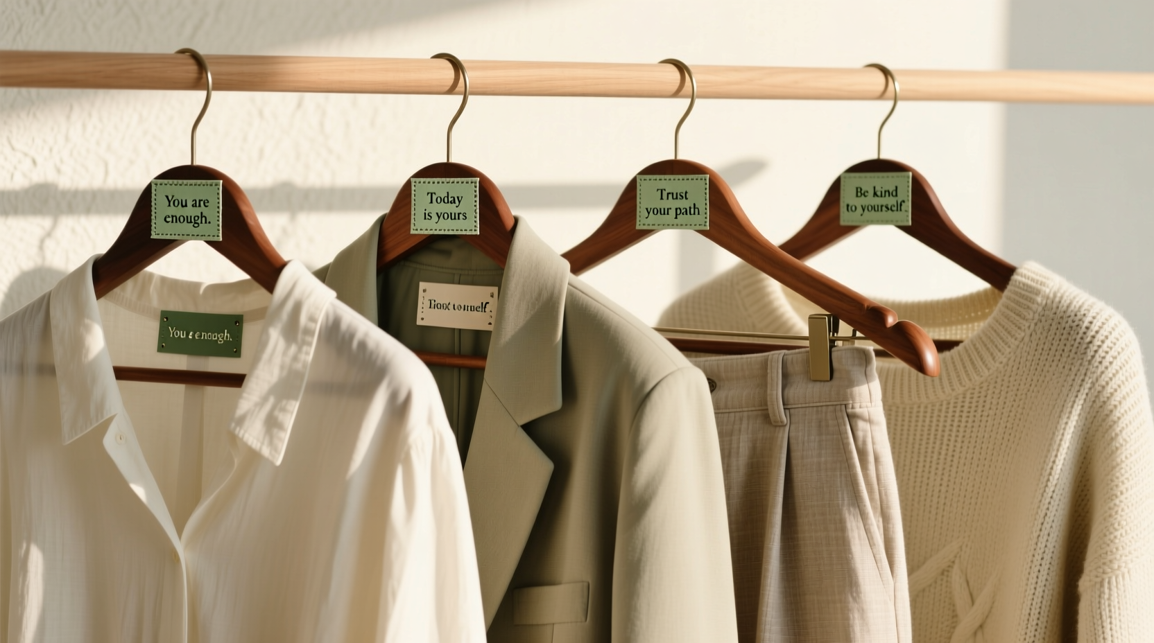 closet affirmations tags vs woven labels