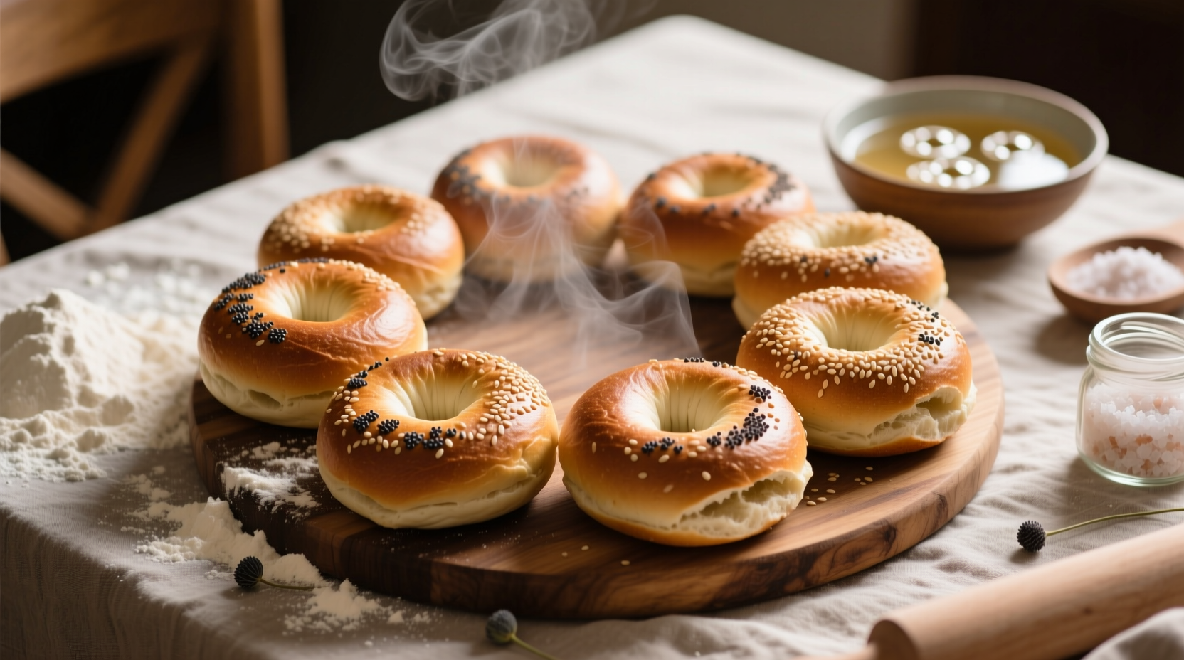 homemade bagels recipe