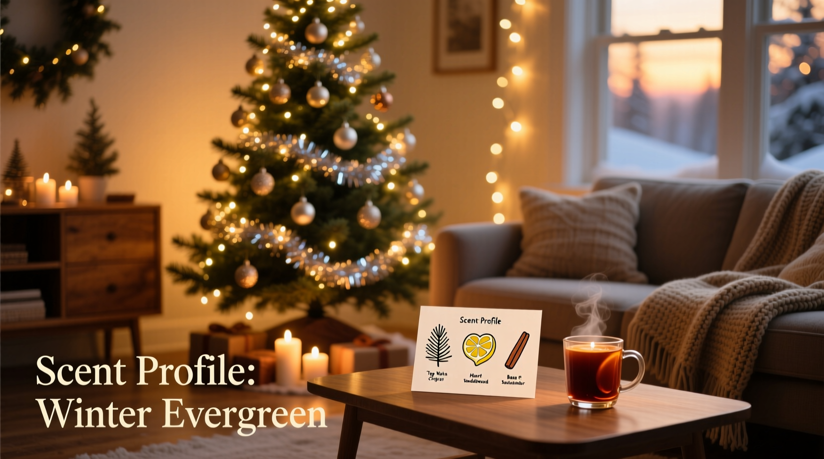 how to create a scent profile around your christmas tree