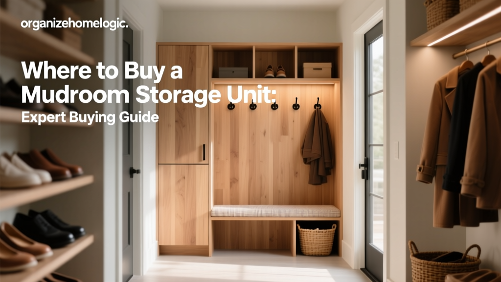 Where to Buy a Mudroom Storage Unit: Expert Buying Guide
