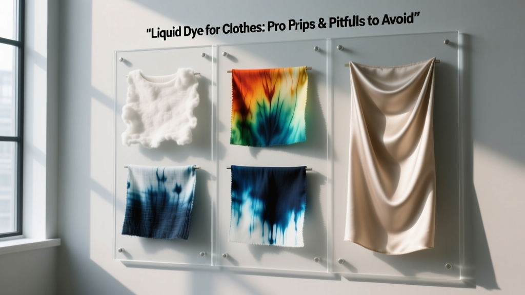 Liquid Dye for Clothes: Pro Tips & Pitfalls to Avoid