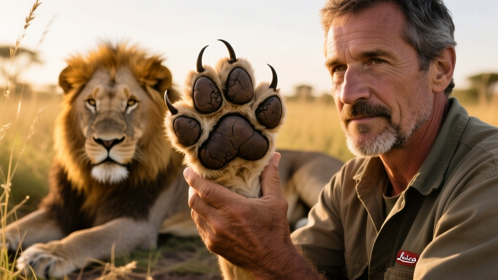 Animal Caretaker Shows off Incredible Size of Lion’s ‘Toe Beans’ and Claws