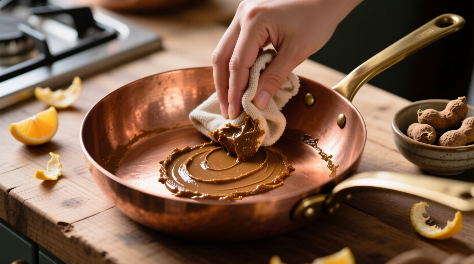 eco friendly copper cookware cleaning