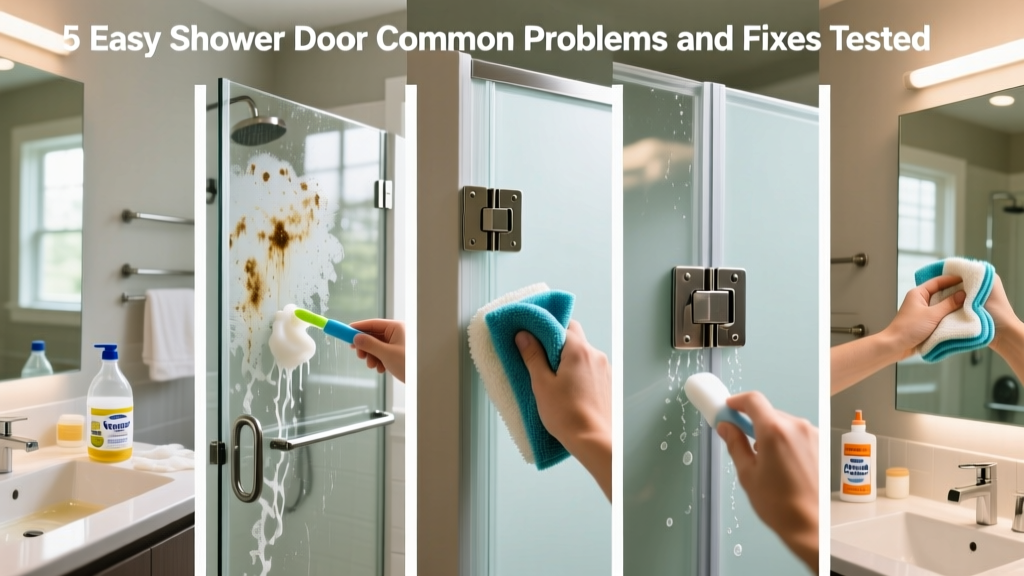 5 Easy Shower Door Common Problems and Fixes Tested