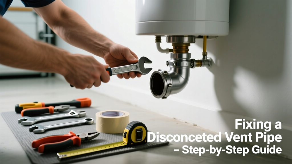 How to Fix a Disconnected Water Heater Vent Pipe