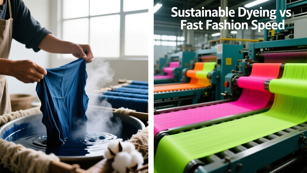 Sustainable Dyeing vs Fast Fashion Speed