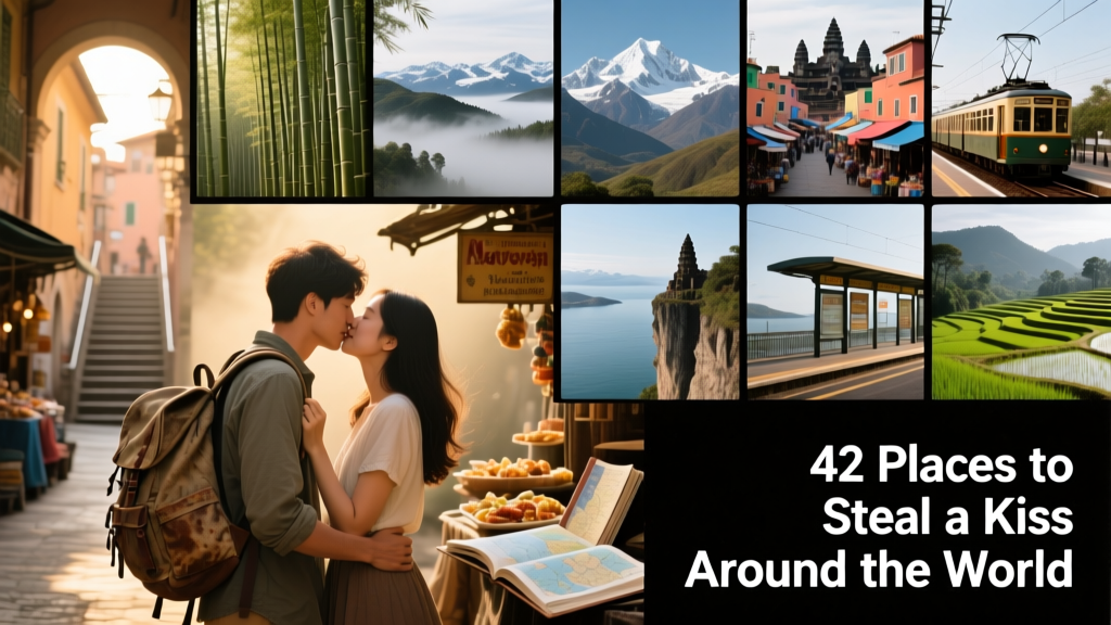 42 Places to Steal a Kiss Around the World: Budget-Friendly, Authentic & Unforgettable Moments