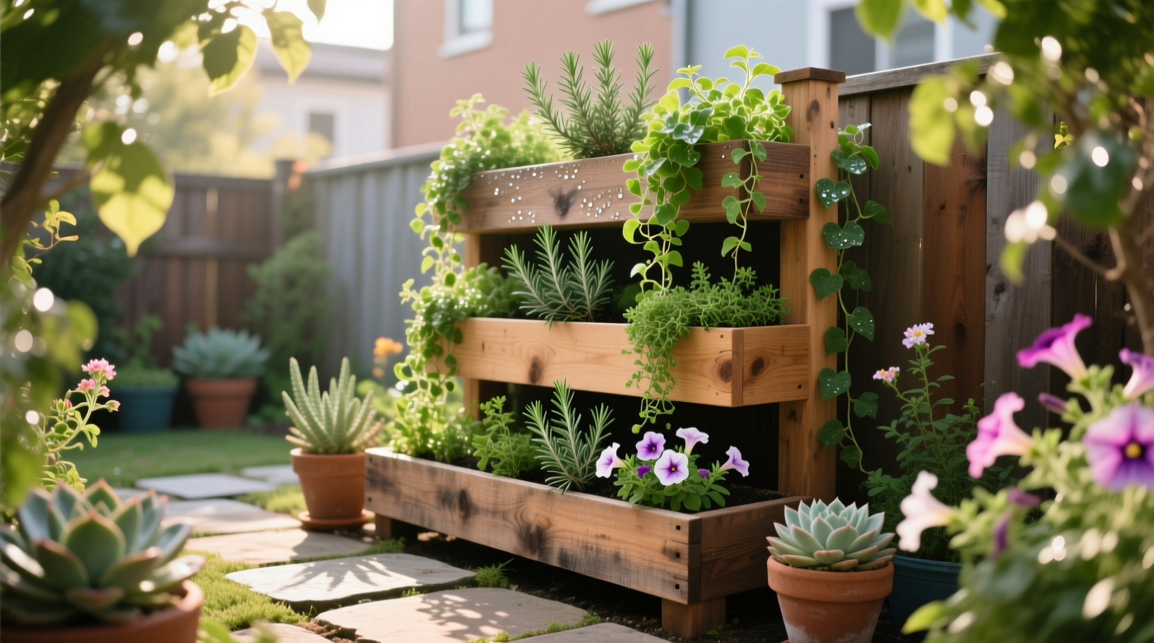expand your small garden space with this diy tiered pla