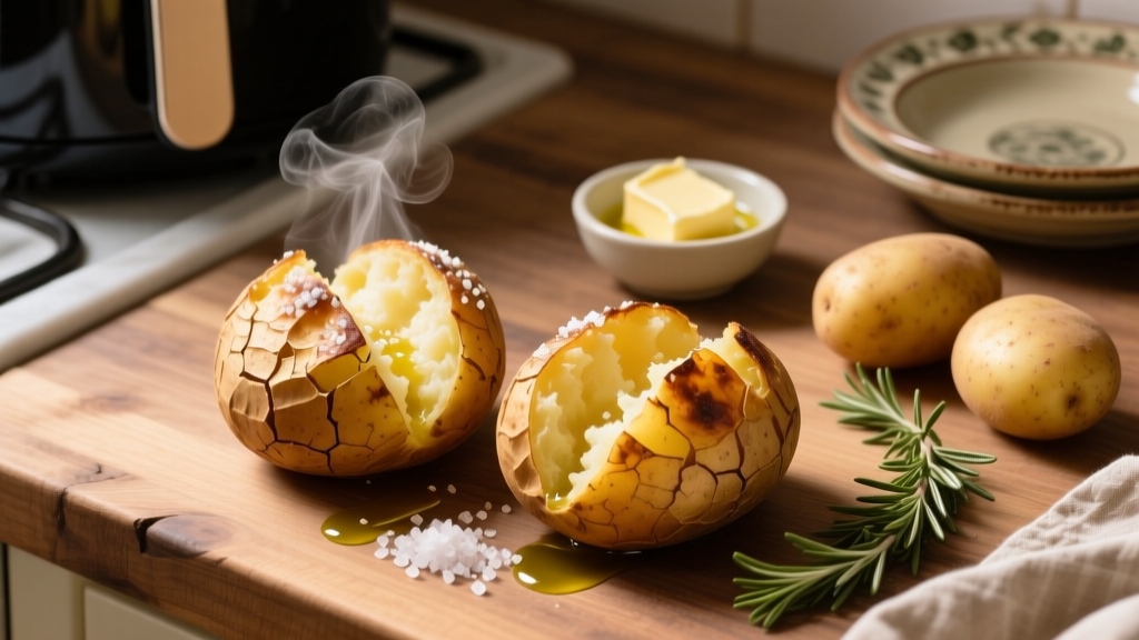 Air Fryer Baked Potatoes: Crispy & Fluffy in 40 Min