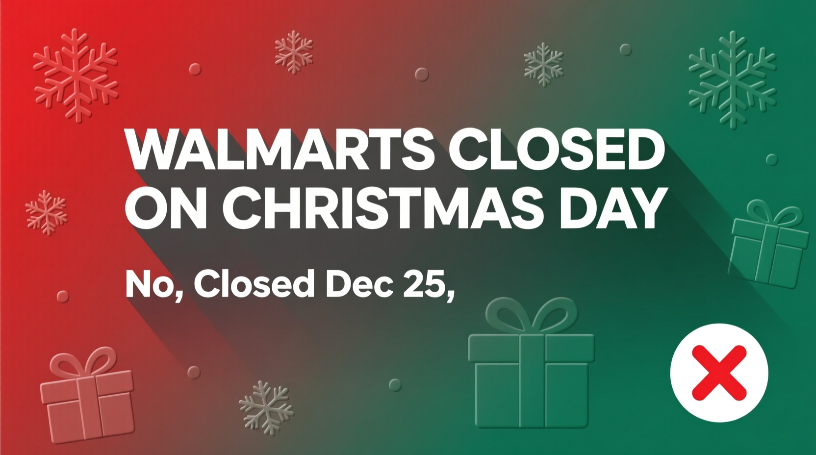 are walmarts open on christmas day