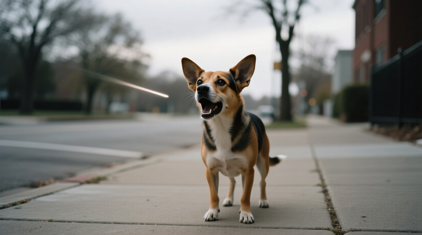 why does my dog bark at nothing visible during walks