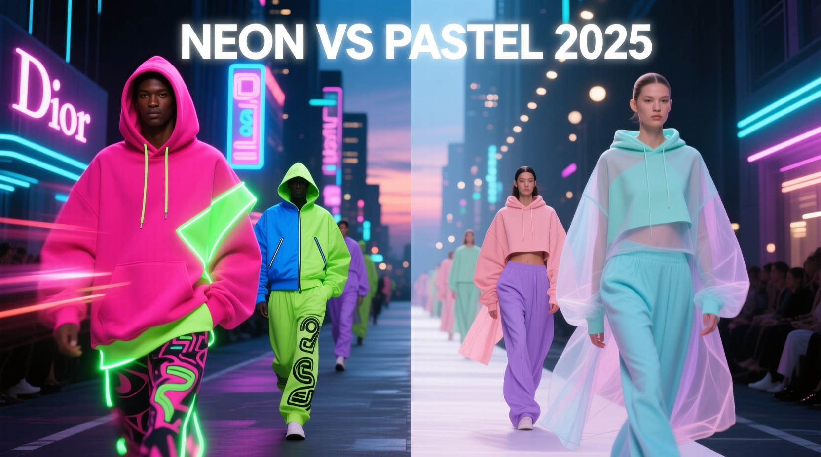 neon vs pastel streetwear which color trend dominates 2025 runways