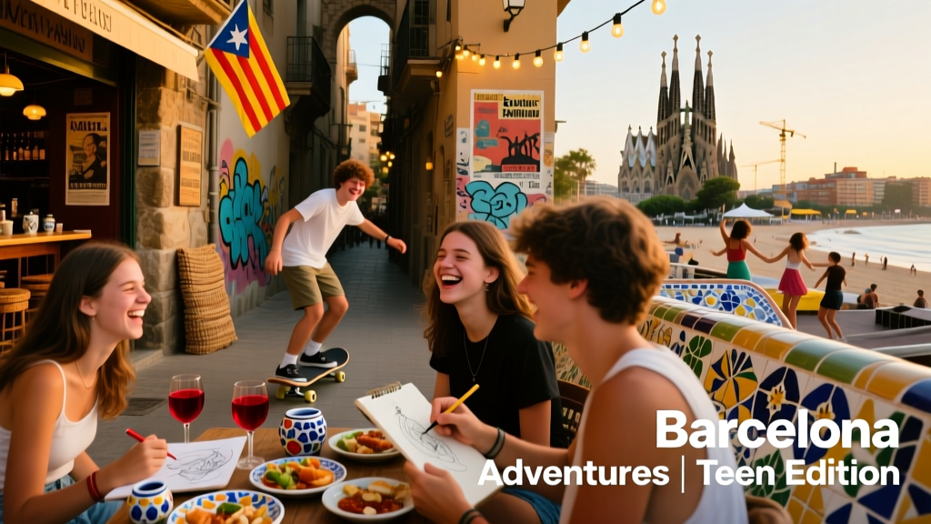 Things To Do In Barcelona With Teenagers: A Real Family Story from the Streets of Gràcia to the Rooftops of Poblenou