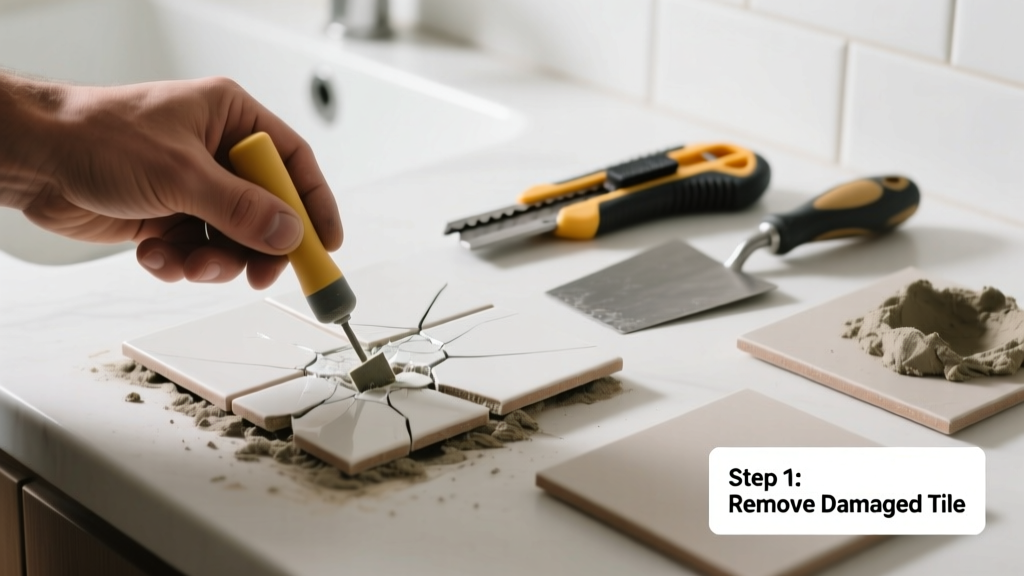 How to Fix a Cracked Tile in Your Kitchen or Bathroom