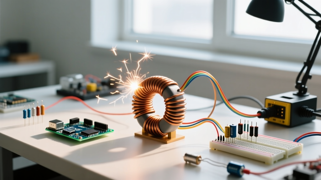Step-by-Step Example of an Inductor in a DC Transient RL Circuit