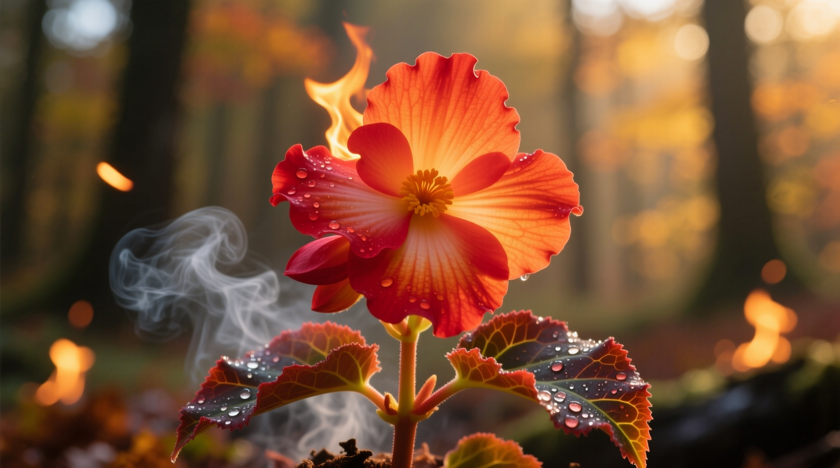 begonia bonfire care